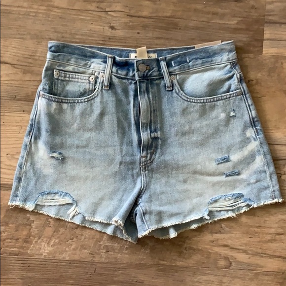madewell mom jean short